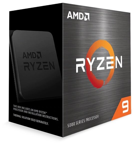 Процессор AMD Ryzen 9-5950X Vermeer, 16C/32T, 3400MHz 64Mb TDP-105W SocketAM4 BOX (без кулера) (Совместим с материнскими платами 500-й серии) (100-100000059WOF) - фото 1