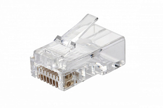 

Коннектор RJ-45 категория 5e, вставка, 50шт., со сквозным отверстием, Eurolan Q-PLUG (13A-U5-11WT), Q-PLUG