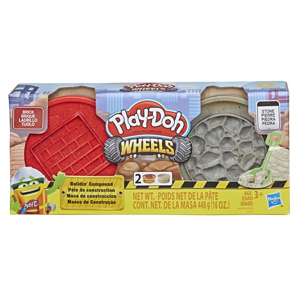 

Масса для лепки Hasbro "Play-Doh Wheels", 2 цвета, 448 г (E4508), "Play-Doh Wheels"