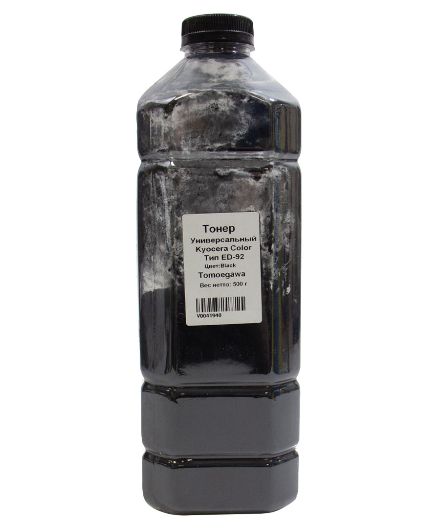 Тонер Tomoegawa, канистра 500 г, черный, совместимый для Kyocera универсальный, тип ED-92 (20111751)
