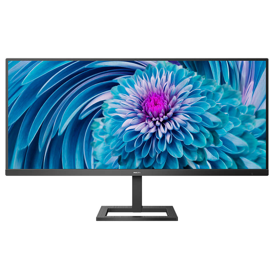 

Монитор 34" Philips 345E2AE/00 IPS, 3440x1440 (21:9), 300кд/м2, 4мс, 178°/178°, FreeSync, HDMI, DisplayPort, черный, 345E2AE/00