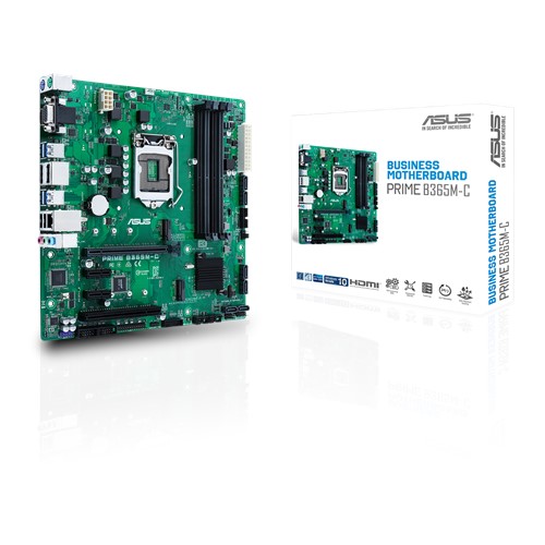 

Материнская плата ASUS PRIME B365M-C, Socket1151v2, Intel B365, 4xDDR4, PCI-Ex16, 6SATA3, 7.1-ch, GLAN, 8USB 3.1, VGA, HDMI, DisplayPort, mATX, Retail, PRIME B365M-C
