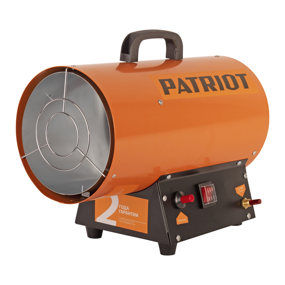Тепловая пушка газовая 480м² -, 350 м³/час, 220/230 В, PATRIOT GS (633445020), цвет оранжевый - фото 1
