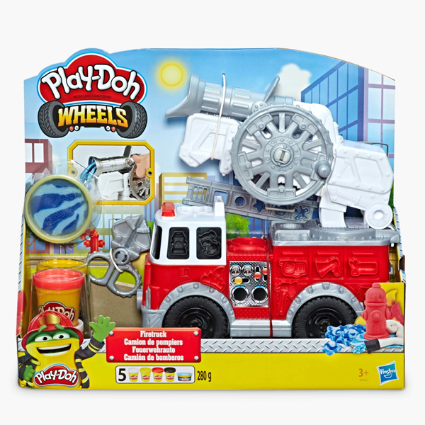 

Масса для лепки Hasbro "Play-Doh Пожарная Машина", 5 цветов, 280г (E6103), "Play-Doh Пожарная Машина"