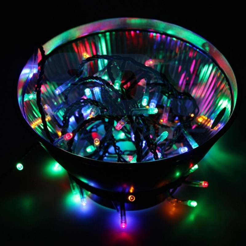 

Гирлянда NEON-NIGHT светодиодная нить, ламп: 100 шт., 10 м, режимов: 8, разноцветный (303-139)