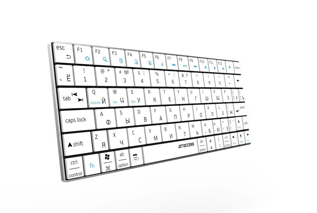 

Клавиатура беспроводная Jet.A SLIM LINE K7 BT, мембранная, Bluetooth, белый (58556), SLIM LINE K7 BT