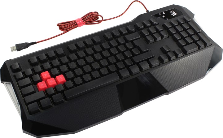 

Клавиатура A4Tech Bloody B130, мембранная, подсветка, USB, черный плохая упаковка, Чёрный, Bloody B130