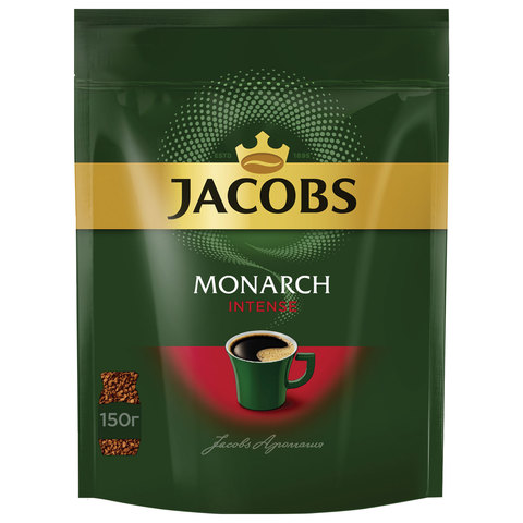 

Кофе растворимый Jacobs Monarch Intense 150 г, мягкая упаковка, сублимированный (8051499), Monarch Intense