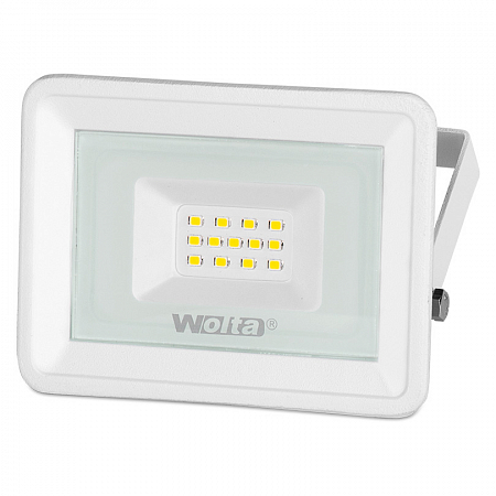 

Прожектор светодиодный WOLTA WFL-10W/06W, 10Вт, 900лм, 5700, IP65, белый, WFL-10W/06W