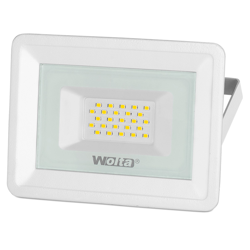 Прожектор светодиодный WOLTA WFL-20W/06W, 20Вт, 1800лм, 5700, IP65, белый