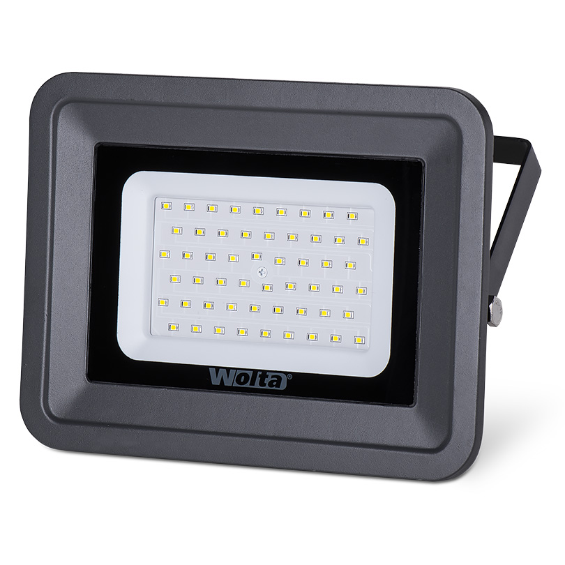 

Прожектор светодиодный WOLTA WFL-50W/06, 50Вт, 4500лм, 5700, IP65, серый, WFL-50W/06