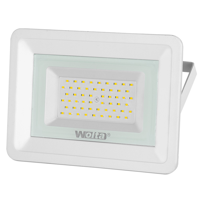 Прожектор светодиодный WOLTA WFL-50W/06W, 50Вт, 4500лм, 5700, IP65, белый