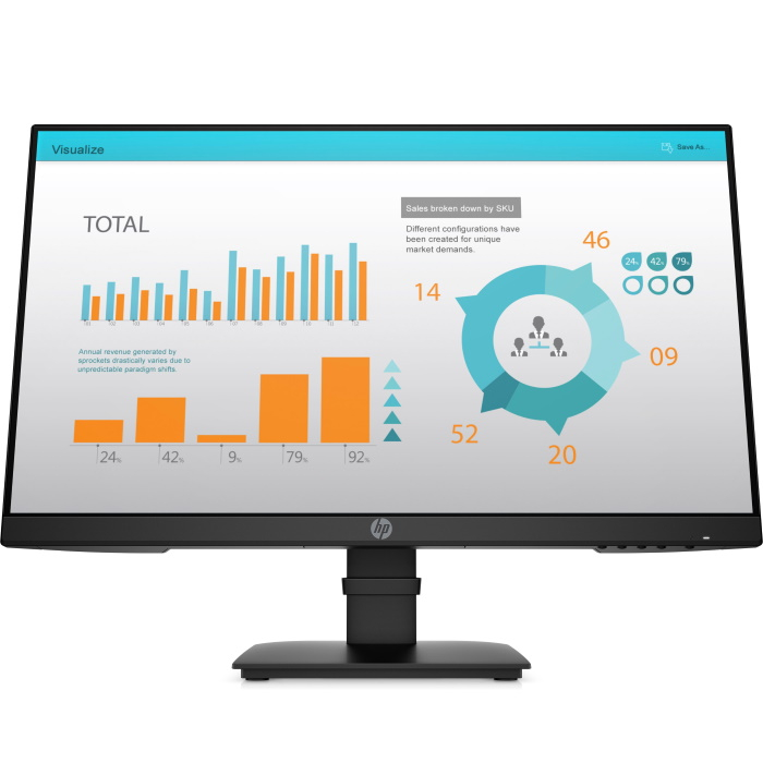 

Монитор 23.8" HP P24 G4 IPS, 1920x1080 (16:9), 250кд/м2, 5мс, 178°/178°, VGA, HDMI, DisplayPort, черный (1A7E5AA), P24 G4