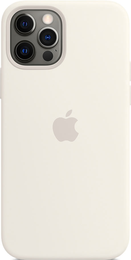 

Чехол-накладка Apple MagSafe для смартфона Apple iPhone 12/12 Pro, силикон, белый (MHL53ZE/A)
