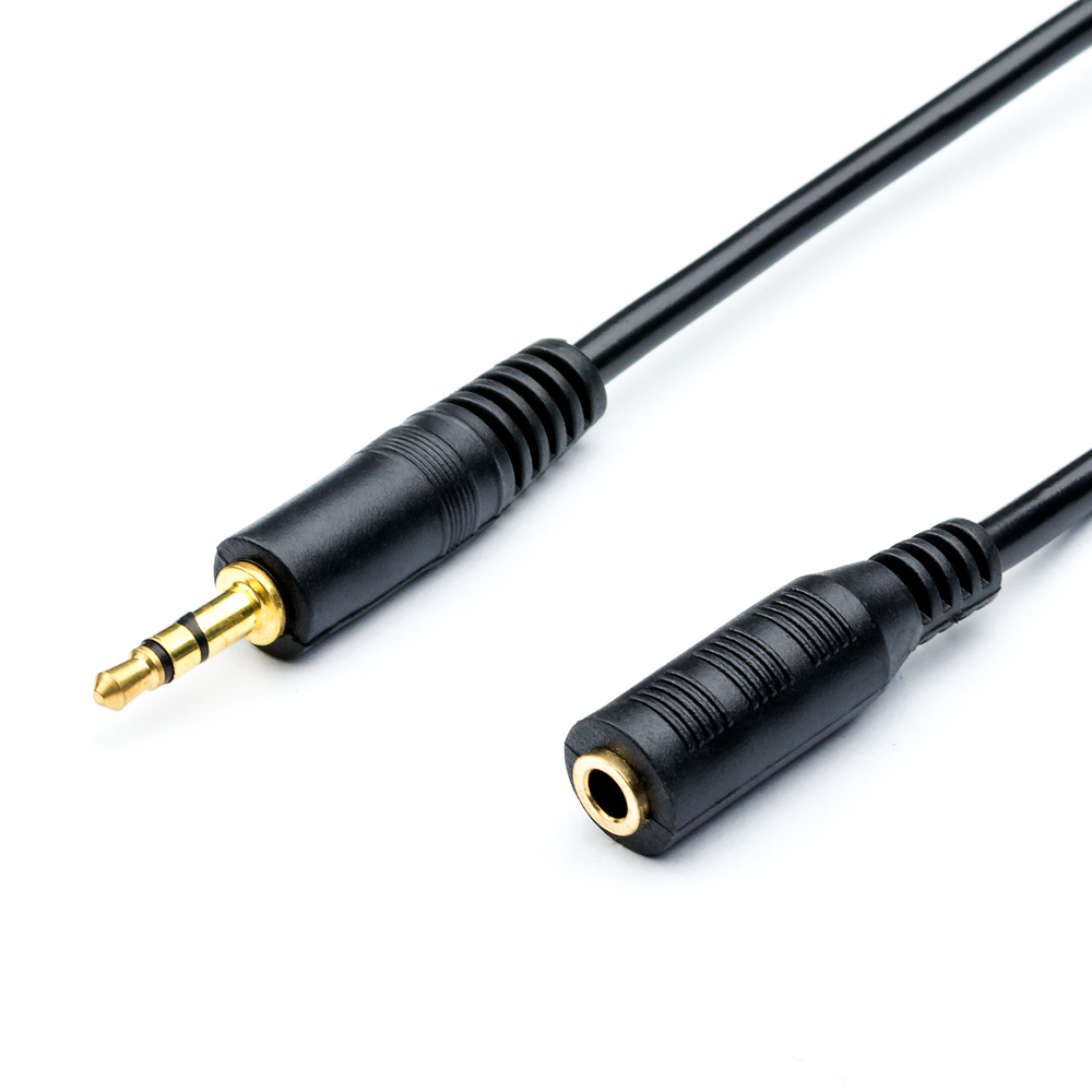 

Кабель-удлинитель Jack 3.5mm(F)-Jack 3.5mm(M), 3м, черный ATCOM AT6848 (AT6848), AT6848