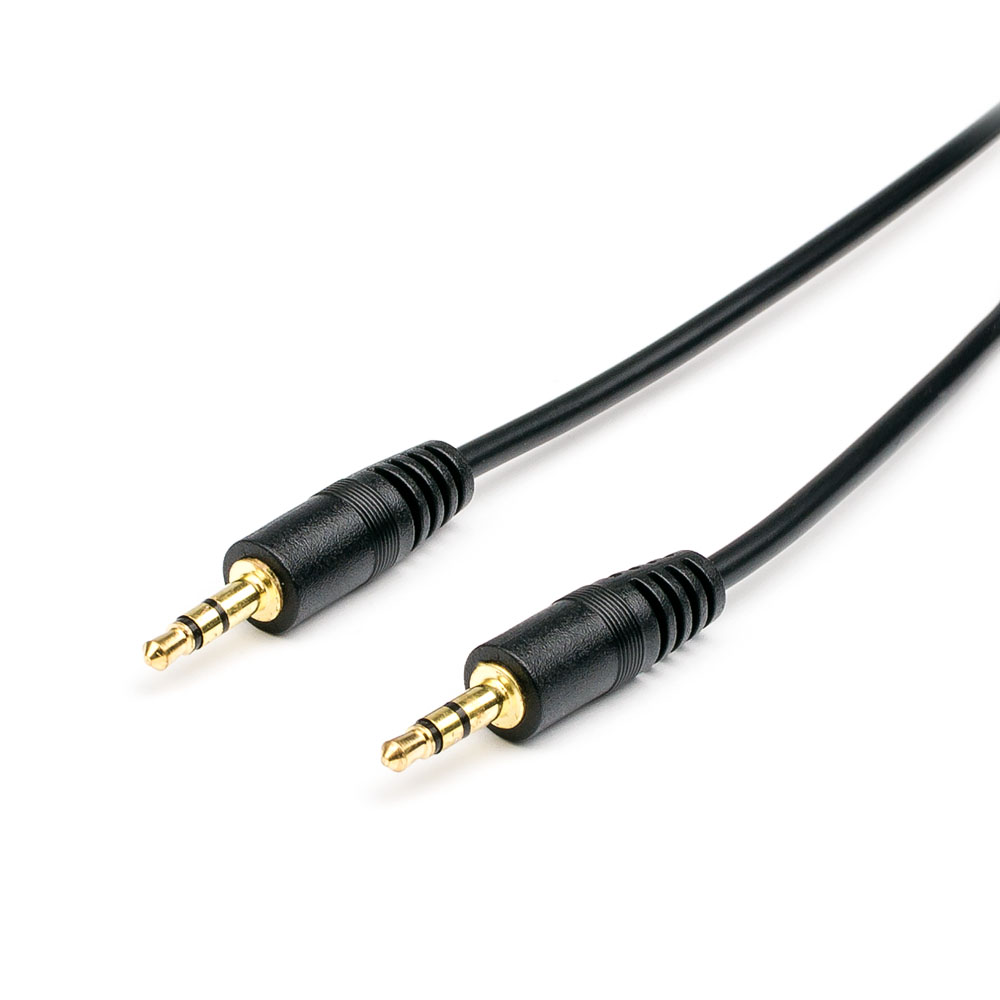 

Кабель соединительный Jack 3.5mm(M)-Jack 3.5mm(M), 1.5м, черный ATCOM AT7395 (AT7395), AT7395