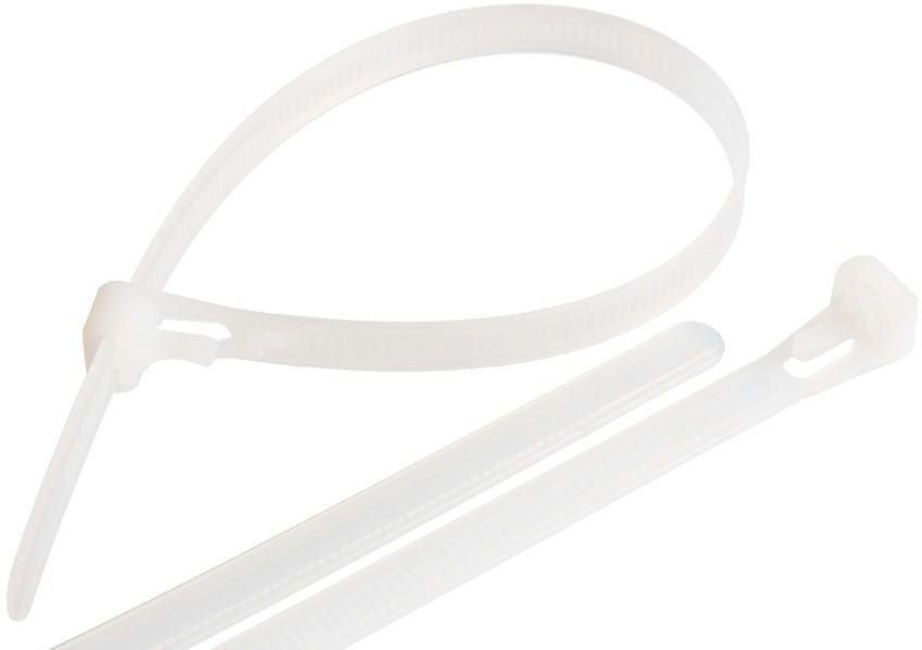 

Стяжка Nikomax NMC-CTN380-75-MT-WT-100, 7.5 мм x 380 мм, 100 шт., белый, NMC-CTN380-75-MT-WT-100