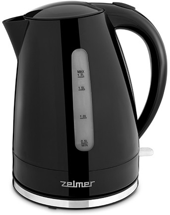 

Чайник электрический Zelmer ZCK7617B 1.7л. 2.2 кВт, пластик, черный (71504668P), ZCK7617B