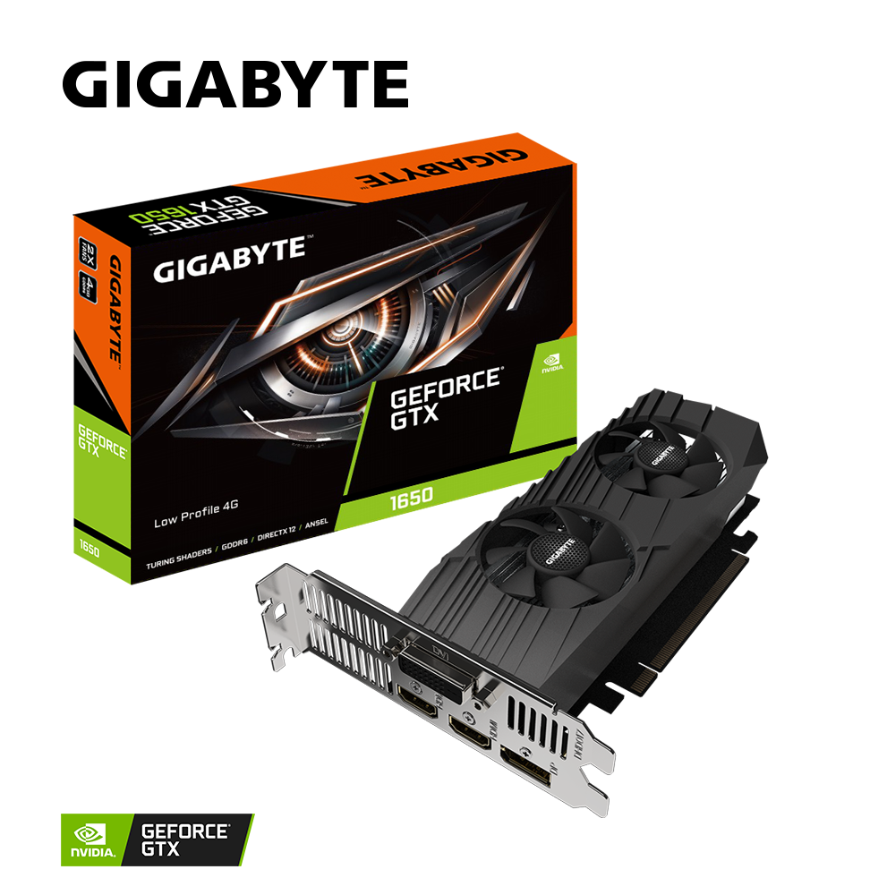 Видеокарта GIGABYTE NVIDIA GeForce GTX 1650 4Gb DDR6 (GV-N1656D6-4GL)