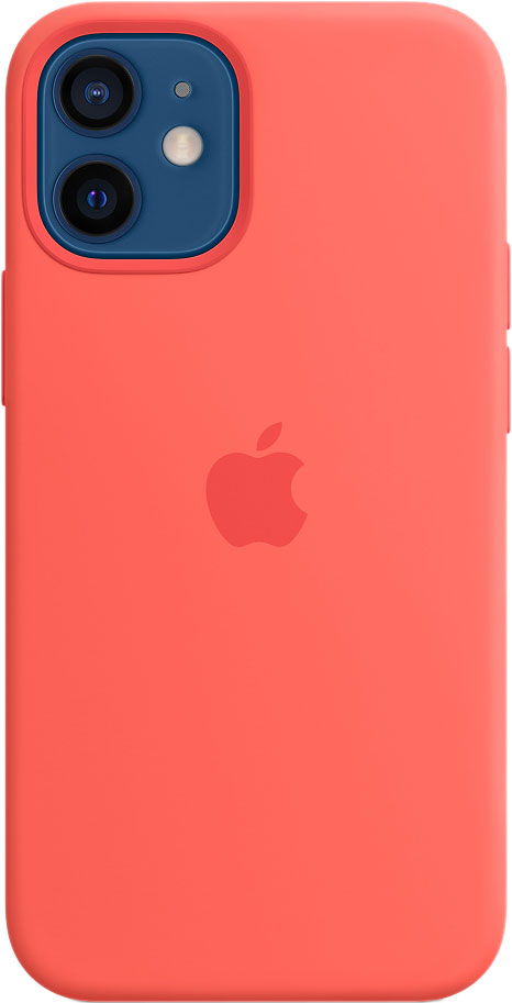 

Чехол-накладка Apple MagSafe для смартфона Apple iPhone 12 mini, силикон, розовый цитрус (MHKP3ZE/A)