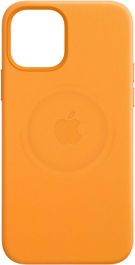 

Чехол-накладка Apple MagSafe для смартфона Apple iPhone 12 Pro Max, кожа, золотой апельсин (MHKH3ZE/A)