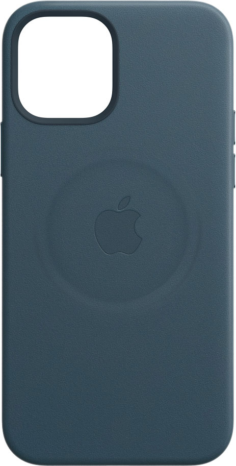

Чехол-накладка Apple MagSafe для смартфона Apple iPhone 12 Pro Max, кожа, балтийский синий (MHKK3ZE/A)