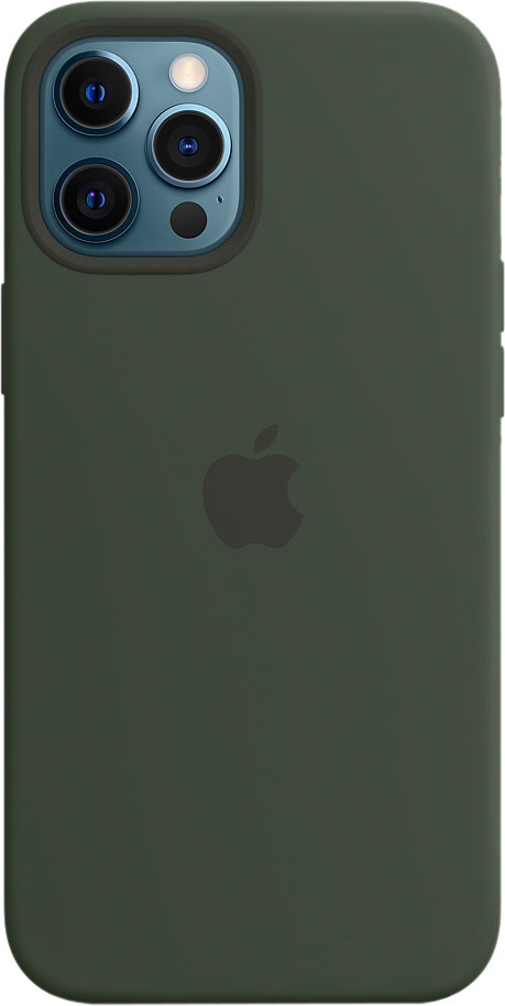 

Чехол-накладка Apple MagSafe для смартфона Apple iPhone 12 Pro Max, силикон, кипрский зелёный (MHLC3ZE/A)