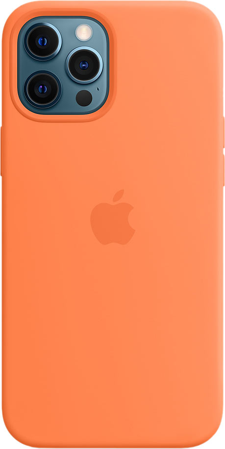 

Чехол-накладка Apple MagSafe для смартфона Apple iPhone 12 Pro Max, силикон, кумкват (MHL83ZE/A)