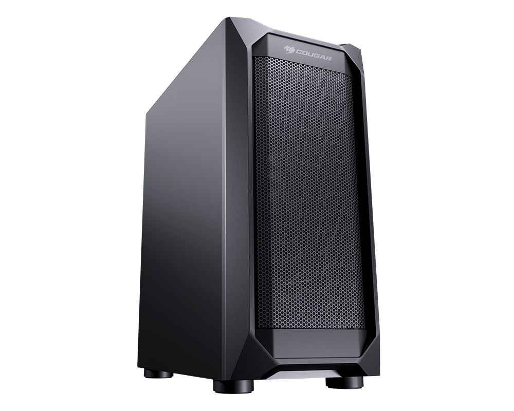 Корпус Cougar MX410 Mesh, ATX, Mid-Tower, 2xUSB 3.0, черный, Без БП (CGR-5VM6B-MESH)