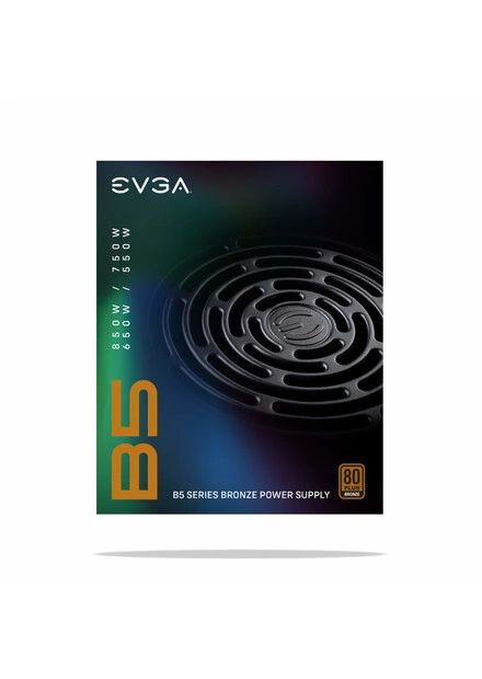 

Блок питания 550Вт ATX EVGA 550 B5, 135 мм, 80 Plus Bronze (220-B5-0550-V2), 550 B5