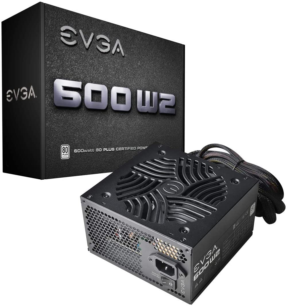 

Блок питания 600Вт ATX EVGA 100-W2-0600-K2, 120 мм, 80 Plus, 100-W2-0600-K2