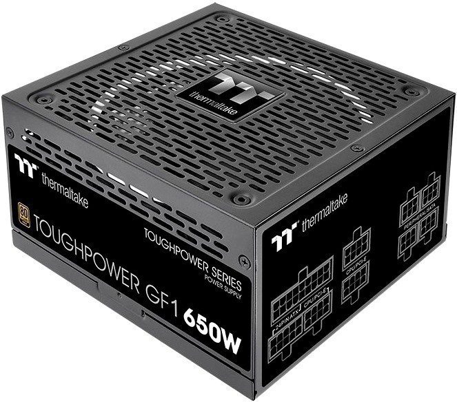 

Блок питания 650 Вт ATX Thermaltake Toughpower GF1, 140 мм, 80 Plus Gold (PS-TPD-0650FNFAGE-1), Toughpower GF1