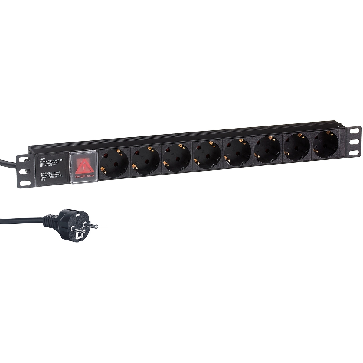 

Блок розеток (PDU) ExeGate ServerPro PDU-19H804 Al-8S-EU2.5CU-SW, 1U, кол-во розеток:8 (8xЕвро), 16А, черный, кабель питания 2.5 м (EX280843RUS), ServerPro PDU-19H804 Al-8S-EU2.5CU-SW