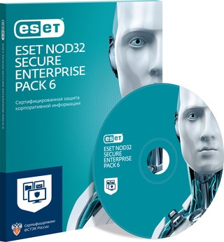 Антивирус ESET NOD32 Secure Enterprise Pack 6, базовая лицензия, Russian, лицензий 1, BOX (ESET-MPACK-NOD32-SEP)