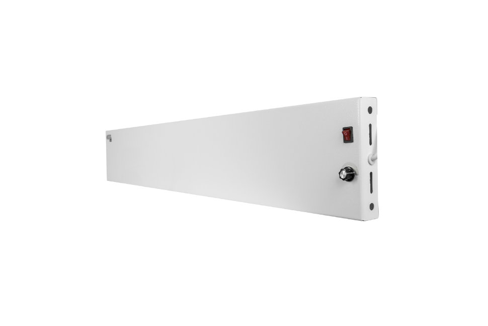 

Инфракрасный обогреватель 250 Вт 5м², 220В, плинтусный, механическое управление, термостат, белый, конвективный и инфракрасный, СТН P-1T б, P-1T б