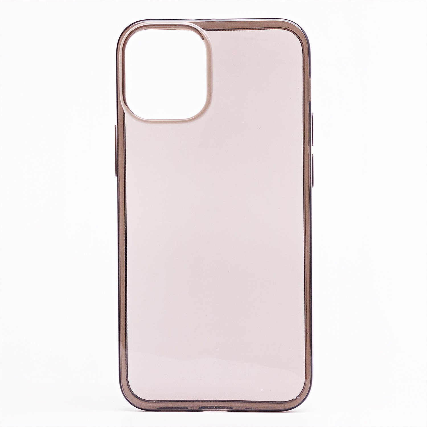 

Чехол-накладка Ultra Slim для смартфона Apple iPhone 12/12 Pro, силикон, прозрачный черный (125092)