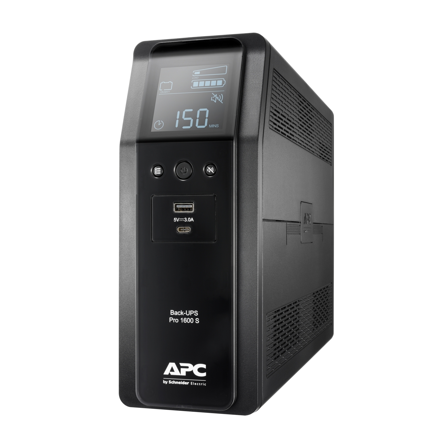 ИБП APC Back-UPS Pro, 1600VA, 960W, IEC, розеток - 8, USB, черный (BR1600SI)