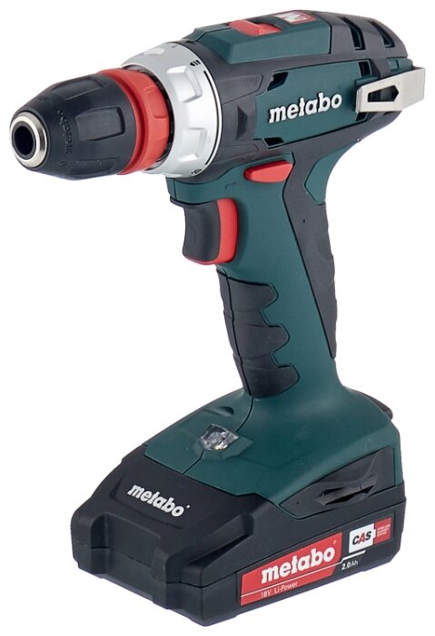 

Шуруповерт Metabo BS 18 Quick, аккумуляторный, 48 Н·м, 1600 об/мин, 18V, 2 А·ч, Li-Ion, два акб, быстрозажимной патрон, кейс, 1.3кг (602217880), BS 18 Quick