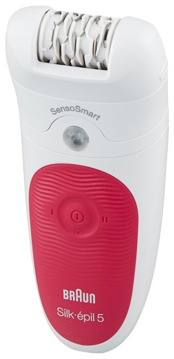 

Эпилятор Braun 5/500 Silk-epil 5 SensoSmart, питание от аккумулятора, 2 скорости работы, датчик SensoSmart, количество пинцетов: 28, насадок в комплекте: 2, щеточка для чистки, насадка для улучшения контакта с кожей, белый/розовый (1431612), 5/500 Silk-ep