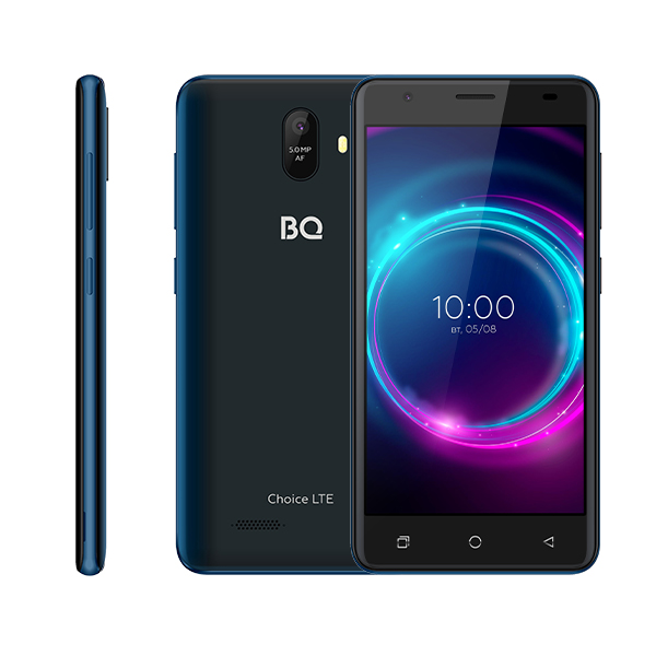 

Смартфон BQ 5046L Choice LTE, 5" 720x1280 IPS, MediaTek MT6739WA, 2Gb RAM, 16Gb, 3G/4G, Wi-Fi, BT, Cam, 2-Sim, 2000 мА⋅ч, Micro-USB, Android 10, синий, 5046L Choice LTE