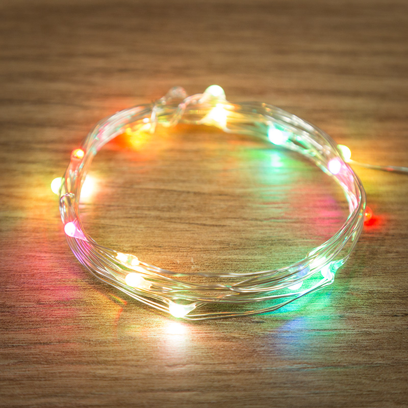 

Гирлянда NEON-NIGHT светодиодная нить, ламп: 20шт., 2м, RGB (303-009)