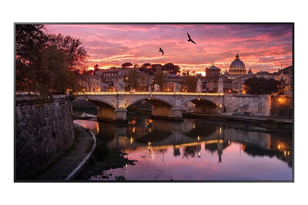 

Панель 75" Samsung QB75R, 4K, 3840x2160, 350кд/м2, 8мс, Rj-45, HDMI, DVI, USB, черный, QB75R