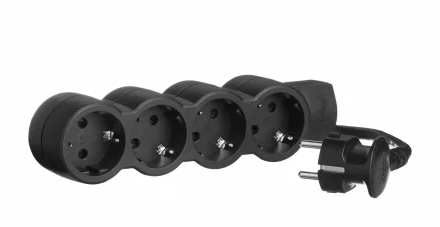 

Удлинитель Legrand 4X2К+З, 4-розетки, 1.5м, черный (695025), 4X2К+З