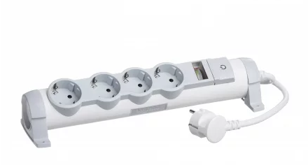 

Удлинитель Legrand 4X2К+З, 4-розетки, 3м, белый (694643), 4X2К+З