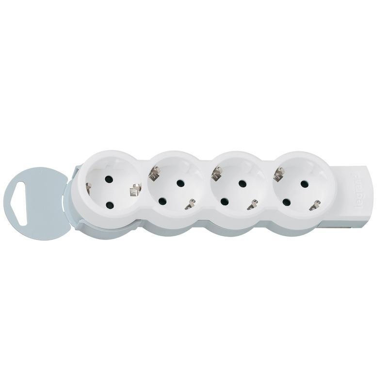 Колодка удлинителя Legrand 4X2К+З (695009)