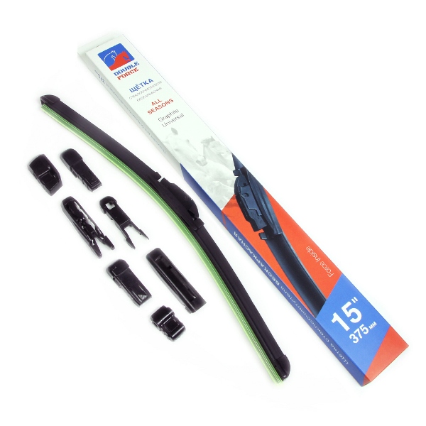 Щетка стеклоочистителя бескаркасная Double Force DFF15 37.5 см, 15"