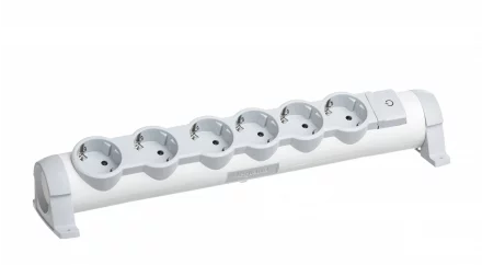 Колодка удлинителя Legrand 6X2К+З (694639)