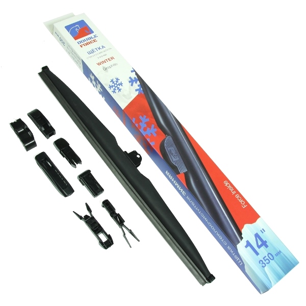Щетка стеклоочистителя каркасная Double Force DFW14 35 см, 14", зимняя