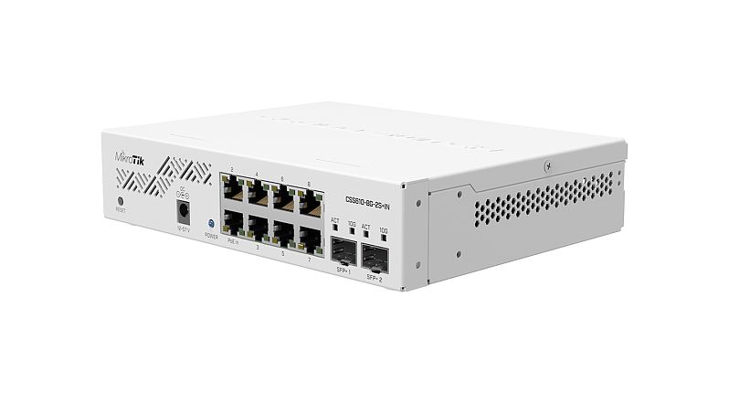

Коммутатор MikroTik Cloud Smart Switch, управляемый, кол-во портов: 8x1 Гбит/с, кол-во SFP/uplink: SFP+ 2x10 Гбит/с (CSS610-8G-2S+IN), Cloud Smart Switch
