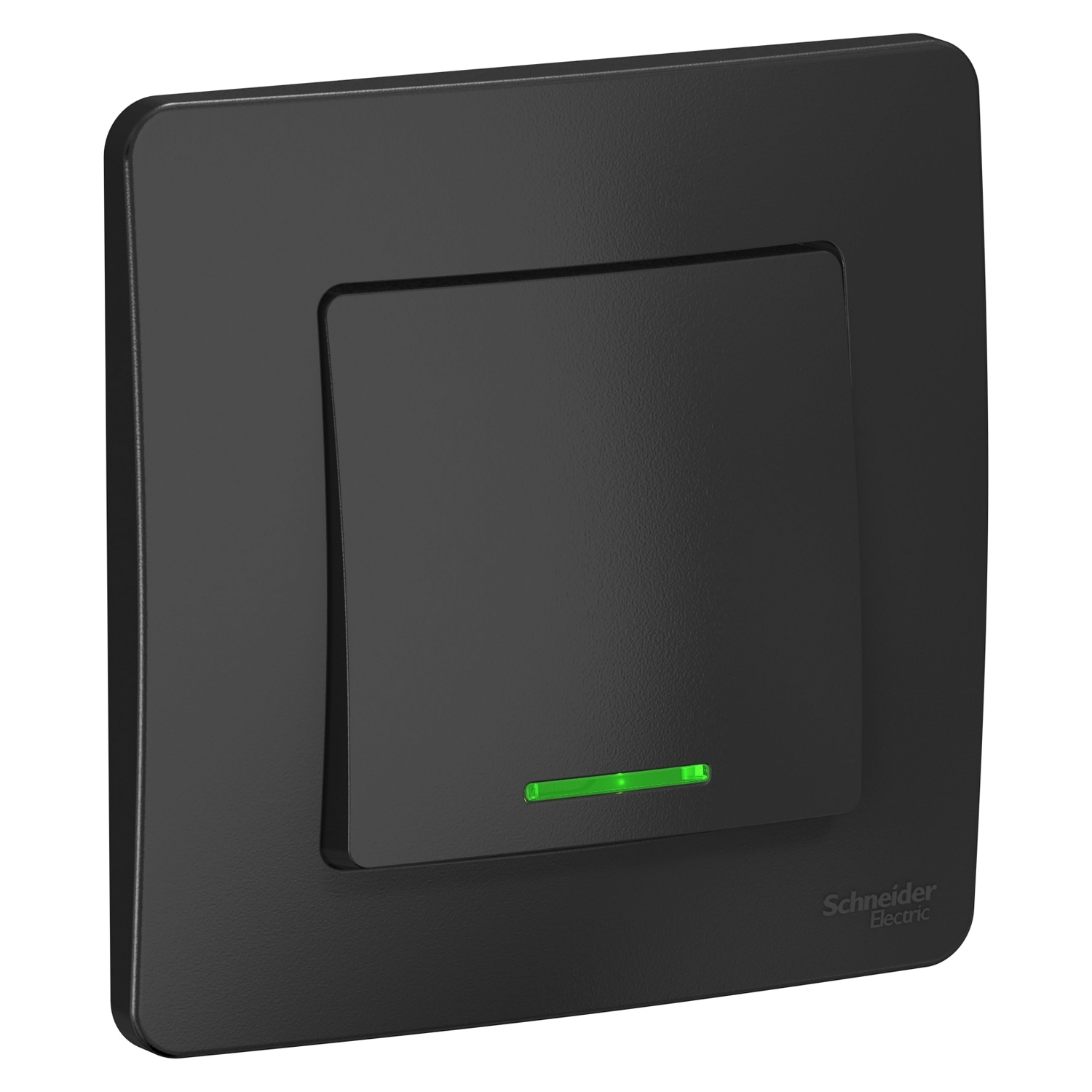 

Выключатель Schneider Electric Blanca, 1кл., индикатор/подсветка, скрытый монтаж, в сборе, антрацит (BLNVS010116)